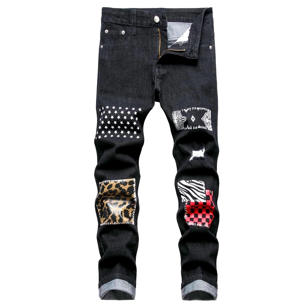 Straight leg jeans